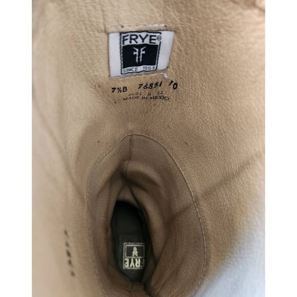 Frye Phillip Harness Tall Black Leather Boots Size 7.5 - Picture 5 of 6